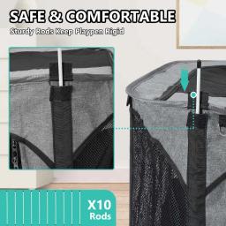 Cercadinho de estimação portátil com saco de transporte, dobrável Dog Play Pen, Exercício Kennel, Tenda para Cachorro, Gato, Coelho, Indoor, Outdoor, Viagem - Image 4