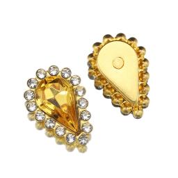 Strass em forma de gota de água de vidro 50 peças com base de garra dourada costurar em contas para acessórios de fabricação de joias diy - Image 6