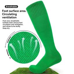 Loogdeel-Meias de futebol para crianças e adultos, futebol, esportes, rugby, meias, over knee, alta, voleibol, beisebol, meias longas - Image 5