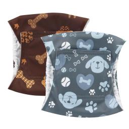 Calças fisiológicas laváveis à prova de vazamentos para cães, fralda masculina, fraldas de banda de barriga, cuecas, calcinha sanitária - Image 1