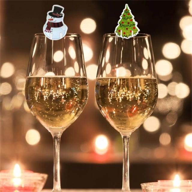 Ornamento de Natal em Vidro com Tema do Papai Noel - Decoração Festiva para o Ano Novo e Natal 2024