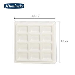 Paleta Cerâmica Retangular para Mistura de Cores, Bandeja de Pintura para Aquarela, Guache, Pintura Acrílica, Art Supplies, Paint Box, 12 Grids - Image 6