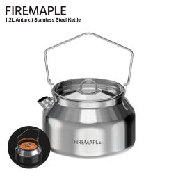 Fire Maple Stainless Steel Kettle, Bule S304 para caminhadas ao ar livre, Mochila, Camping, Bushcraft, Durável, 1.2L - Image 1