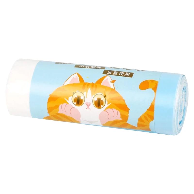 para forros caixa areia gato engrossado durável material pe saco lixo com cordão - Image 1