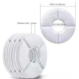Fonte de água com filtro de carvão ativado para animais, distribuidor de água para gato e cachorro, 1.6L, 12pcs - Image 5