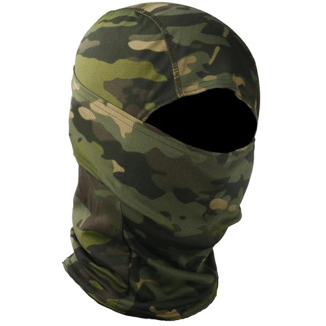 Máscara Facial Completa Camuflada para Wargame e Caça - Balaclava Tactical Army para Ciclismo e Aventura Externa