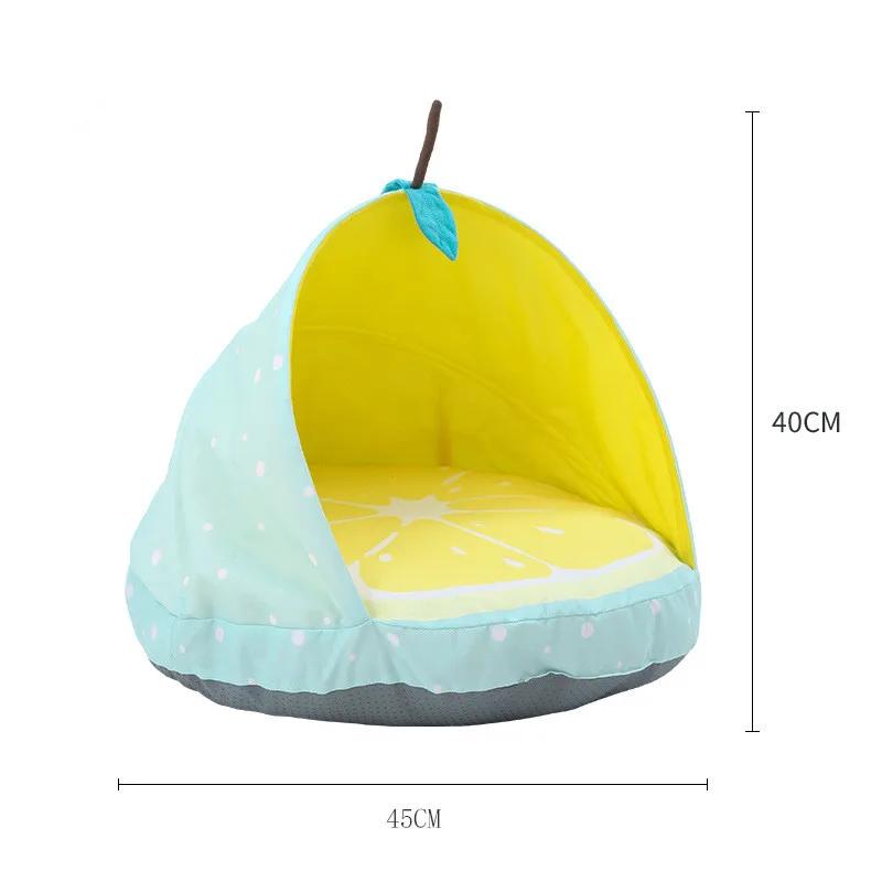 Cama para gato tenda suprimentos para animais de estimação acessórios filhote de cachorro pequeno cão cama esteira caverna kitty saco de dormir cesta móveis túnel canil - Image 1