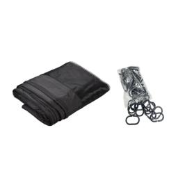 Gazebo ao ar livre de 4 portas mosquiteiro cortina lateral com zíperes tela de rede de dossel de substituição universal para pátio de jardim - Image 5