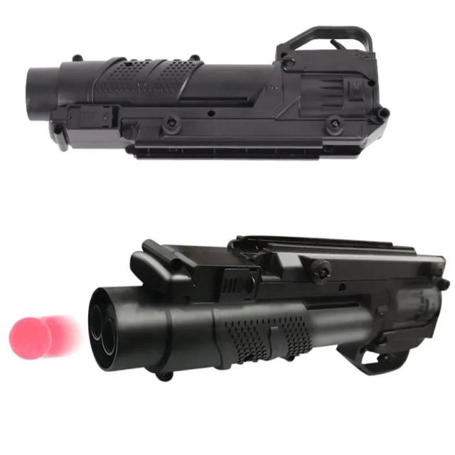 M203 bolas de gel lançador de granada com barril duplo sino duplo m4/16 brinquedos de lançador de plástico curto para tiro de paintball brinquedo infantil