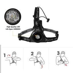 Luz LED impermeável para correr, Tocha de segurança de ciclismo, Luz de advertência, USB Chest Lamp, Lanterna esportiva ao ar livre - Image 3