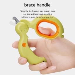 Cortador aparador unhas para animais estimação, ferramenta portátil profissional limpeza com luz - Image 2