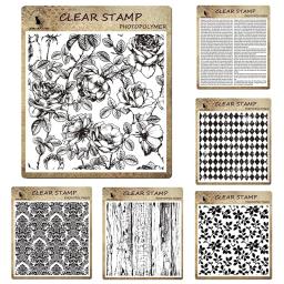 2025 novo estilo básico clássico selos claros scrapbooking carimbo de borracha artesanato suprimentos selo para fazer cartão artesanal diy decoração - Image 1