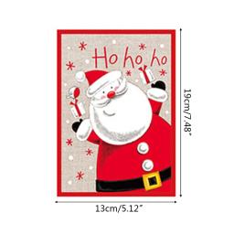 Feliz natal cartão com música cartões postais convites ano novo natal festa presente para crianças - Image 6