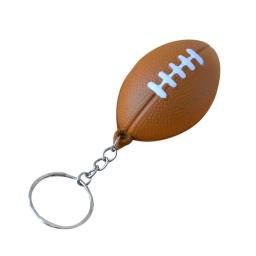 Chaveiro de futebol americano rugby pu chaveiro lembranças pingentes brinquedos para jogadores atletas meninos equipamados - Image 5