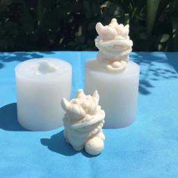 Molde de Silicone 3D para Enfeites Concretos, Pedra Chinesa, Forma Leão, Design Cimento, Aromaterapia Gesso, DIY, Handmade Gift, Formulários - Image 4