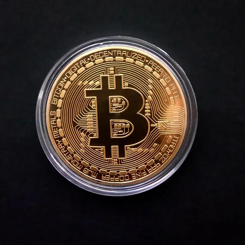 Coleção de Moedas Banhado a Ouro Moedas Criativas de Metal, Grande Imitação Antiga, Lembrança Bitcon Colecionável, Presente, 1Pc - Image 1