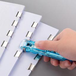 Distribuidor braçadeira papel multiuso reutilizável, braçadeira papel metal, recarregável, 40 folhas capacidade - Image 5