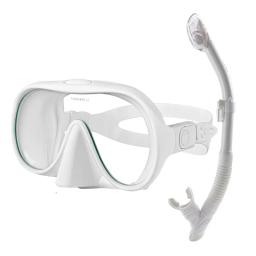 Máscara de mergulho de alta qualidade com lente de vidro temperado, óculos de mergulho e snorkel - Image 2