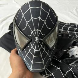 Maravilhe Personalizado Venom Traje Cosplay Wearable, Tecido Elástico Alto Lycra, HD Digital Print, Macacão Preto, Toby Edição - Image 1