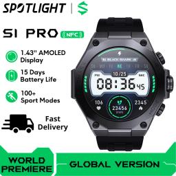 [World Premiere]Versão global Black Shark S1 Pro relógio inteligente de 1,43 ''AMOLED carregamento sem fio 15 dias de vida da bateria NFC Chat GPT - Image 1
