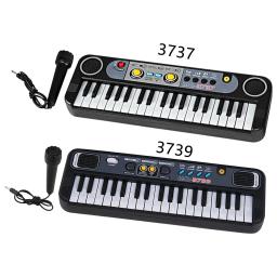 ABS Digital Teclado Piano Eletrônico com Mic, 37 Teclas, Brinquedo Musical Educacional - Image 1