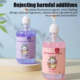 Gel de banho sem emaranhado para animais de estimação, champô 2 em 1, fragrância desodorizante, cabelos retentores, cabelos lisos, cães e gatos, produtos de limpeza, 500ml - Image 3