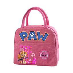 Paw Patrols Lunch Bag para Meninas, Skye Letter A-Z Anime Dog, Bolsa de isolamento térmico, Kids School Picnic Bento Case, Office Food Pouch - Image 2