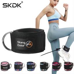 Equipamento de fitness ginásio cinta tornozelo acolchoado duplo d-ring ajustável tornozelo peso perna treinamento cinta suporte esporte segurança raptores - Image 1