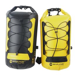 Impermeável isolada mochila para caiaque, rafting, canoagem natação, seco molhado separação, Roll Top encerramento Sack, grande capacidade, 20L - Image 5