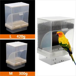 Alimentador automático à prova de respingos do pássaro Recipiente removível Gaiola de papagaio Pele de tigre estorninho Acessórios Peony 1 pc - Image 1