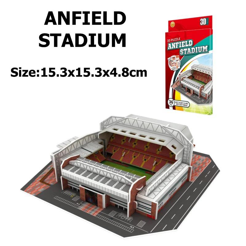 Campo De Futebol Em miniatura 3D DIY Puzzle, Estádios Mundialmente Famosos Modelos, Jogo De Futebol, Brinquedos Periféricos, Fãs Presentes De Aniversário, DDJ - Image 1