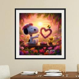 Kit de Pintura Diamante DIY, Arte Dos Desenhos Animados, Ponto Cruz, Artesanato Do Mosaico, Anime Bordado, Bolha De Amor Bonito, Decoração De Casa, Presente Das Crianças - Image 2