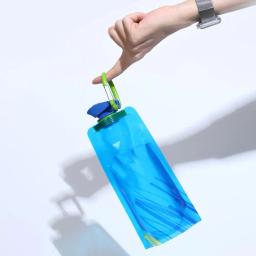 700ml portátil dobrável saco de água impermeável esportes ao ar livre fitness ciclismo recipiente de água garrafa de água chaleira - Image 3
