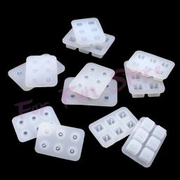 Moldes de silicone para contas divertidas, brincos pingentes com furos, molde de resina, molde de bola cubo, joias DIY, colar e pulseira 10mm, 8mm - Image 4