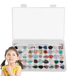 Natural Gemstone Crystal Sets para Jovem Geólogo, Rock Caixa De Coleção, Kit De Ciências Minerais, Espécime De Geologia, Presentes para Crianças - Image 2
