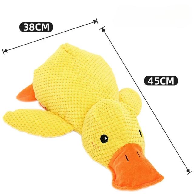 Brinquedo de Pelúcia Resistente em Forma de Pato para Cães Grandes - Ideal para Mordidas e Entretenimento Interativo