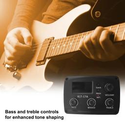 Captador de guitarra acústica com display LCD, guitarra folclórica clássica, acessórios para instrumentos EQ, banda 4 - Image 2