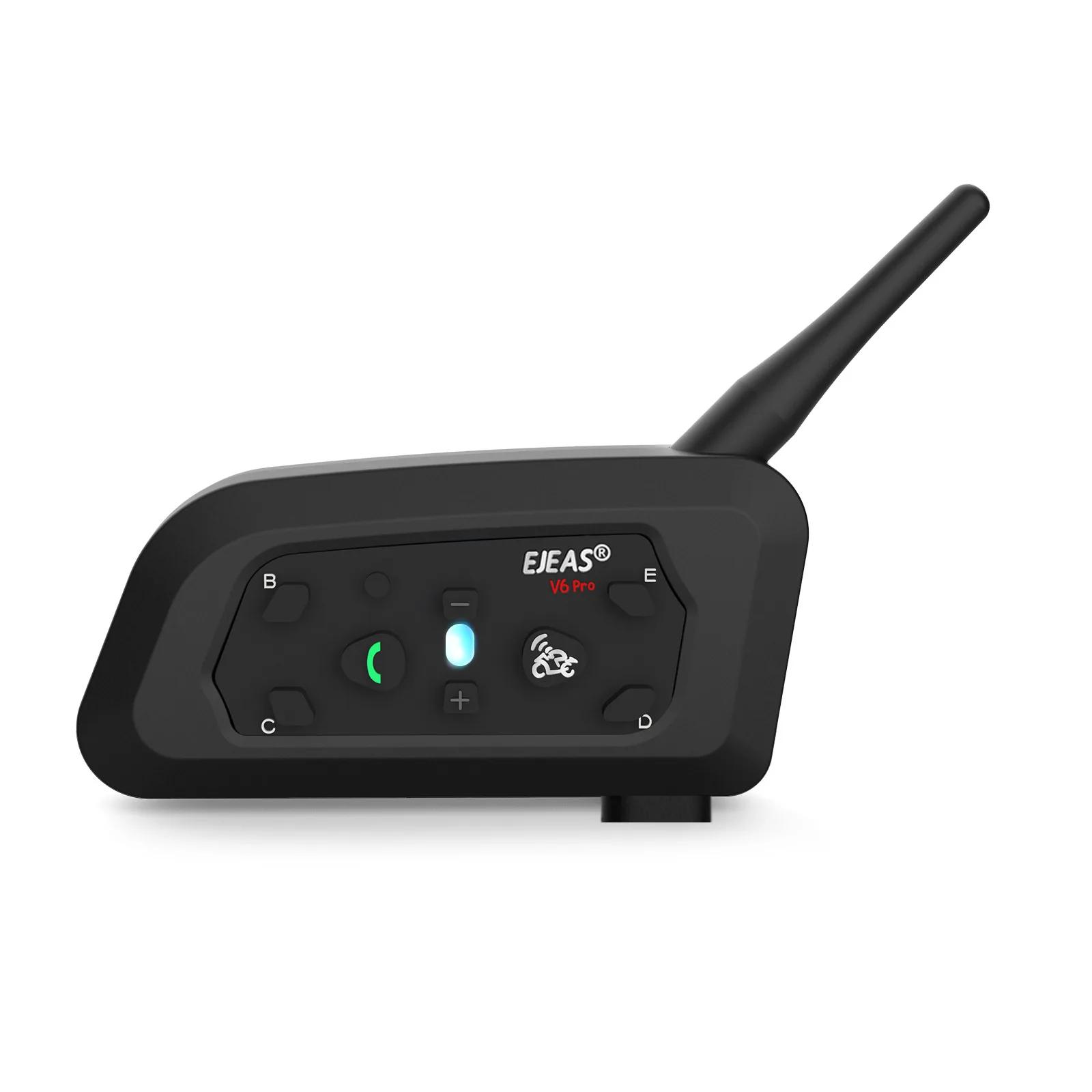 V6 Plus Bluetooth Intercom Fones de ouvido, Futebol Árbitro Arbitragem Intercomunicador, Motocicleta Comunicador impermeável, 1200m - Image 1