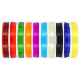 Fios DIY para fazer braceletes, cordas elásticas de joias, artesanato artesanal, fio de seda para mulheres, meninas, estudantes, 10 rolos - Image 1