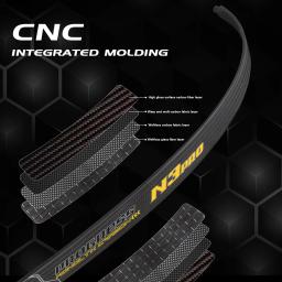 Arco com arco ILF membros, 100% fibra de carbono, peso 20-46LBS, arco e flecha, 68 "70'' @ 25H Pro N3, 1 par, mais novo - Image 2