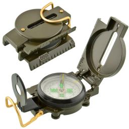 Bússola militar portátil para acampamento ao ar livre, Folding Len, Exército Verde, Caminhadas, Sobrevivência, Viagem, Navegação Precisa, Ferramenta de Expedição - Image 1