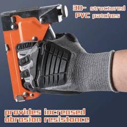 Luvas unissex anti-impacto de martelo, remendos em PVC 3D, ideais para DIY, renovação doméstica, carpintaria e construção, 1 par - Image 4