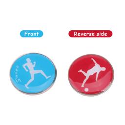PVC Sports Toss Árbitro Side Coins, Tênis de mesa e futebol, Pick Edge Finder Coin, Novo, 1Pc - Image 2
