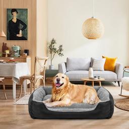 ATUBAN-Cama retangular lavável para animais, colchão confortável, cães de médio e grande porte, gatos - Image 4