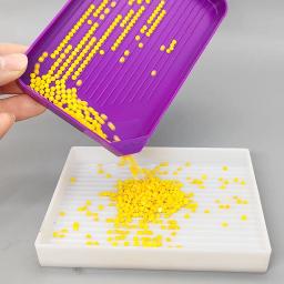 DIY Diamante Pintura Tool Set, Funil Ponto Broca, Cola Broca Pen, Caixa de armazenamento, Acessórios e Acessórios, Inventário Roxo - Image 6