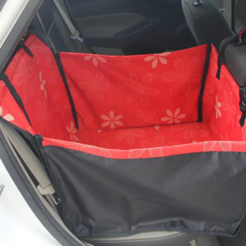 Cawayi canil pet portadores cão assento do carro capa de transporte para cães gatos esteira cobertor traseiro volta protetor rede transportin perro - Image 1