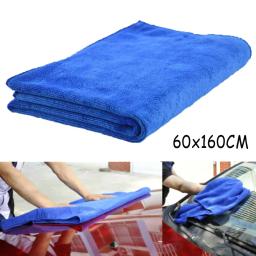 Toalha de limpeza do carro de microfibra grande, Panos azuis macios da cozinha, Detalhando autopeças, Car Wash Maintenance Accessories - Image 3