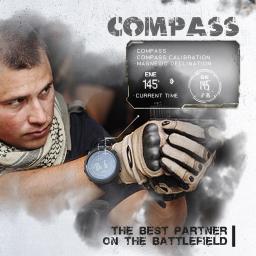 Relógio digital multifuncional para homens, esportes ao ar livre, corrida, natação, relógios à prova d'água, altímetro, barômetro, bússola - Image 3