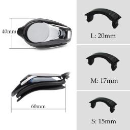 Óculos de natação profissionais para homens e mulheres, óculos UV anti-nevoeiro, dioptrias de silicone, óculos esportivos miopia nadar, estojo opcional - Image 6