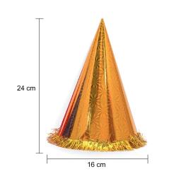Cone Chapéus com Borla Brilhante para Crianças e Adultos, Festa de Aniversário, Mix Color, 18Pcs - Image 3